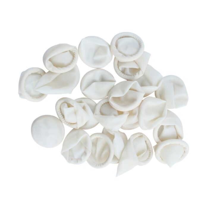 Show Tech Finger Condoms 100 Pcs White - M