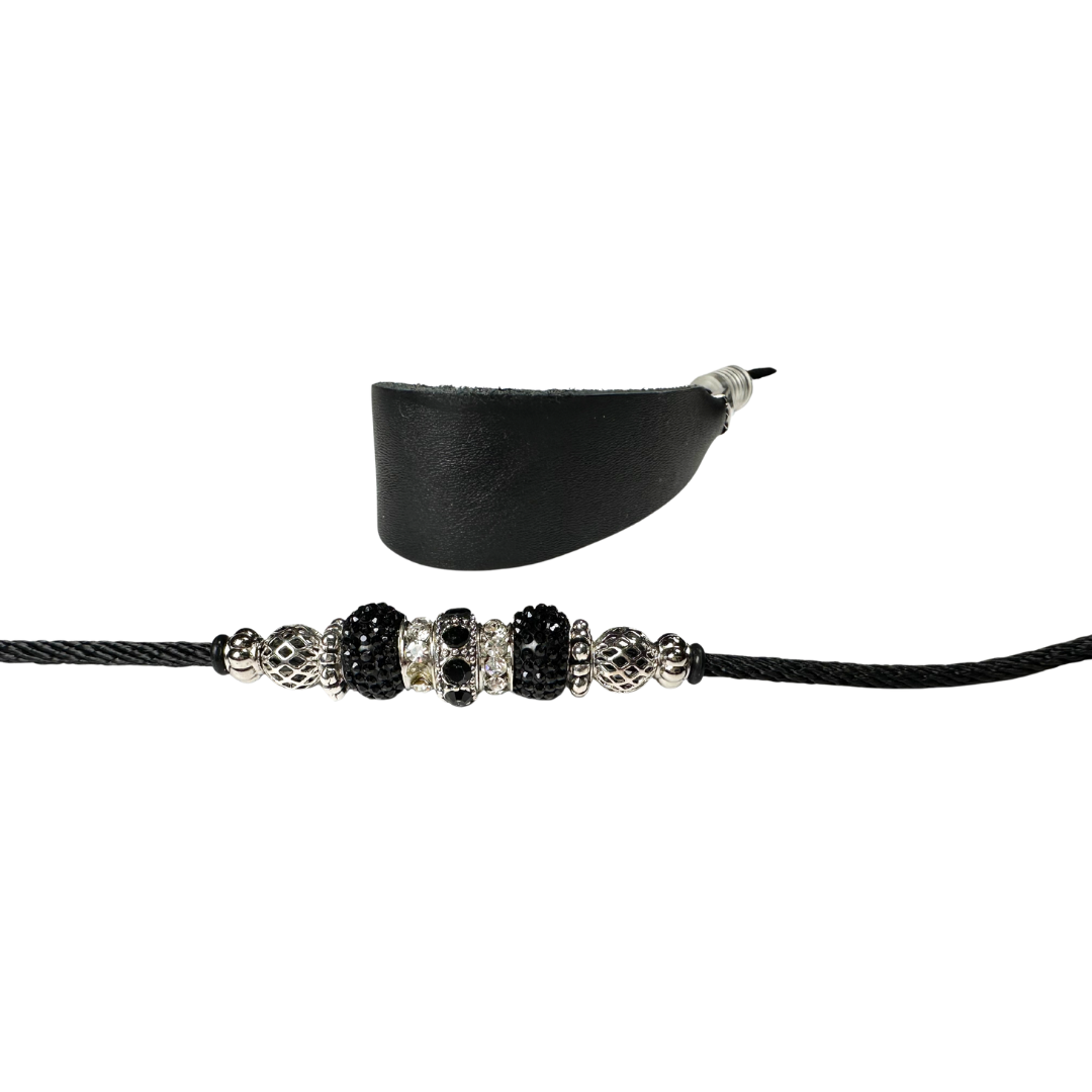 SHOW sýningataumar með perlum og hálsstykki