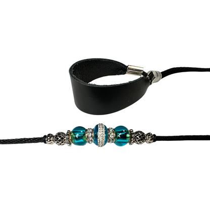 SHOW sýningataumar með perlum og hálsstykki