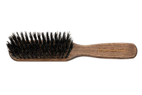 Rectangular brush with wild boar bristles