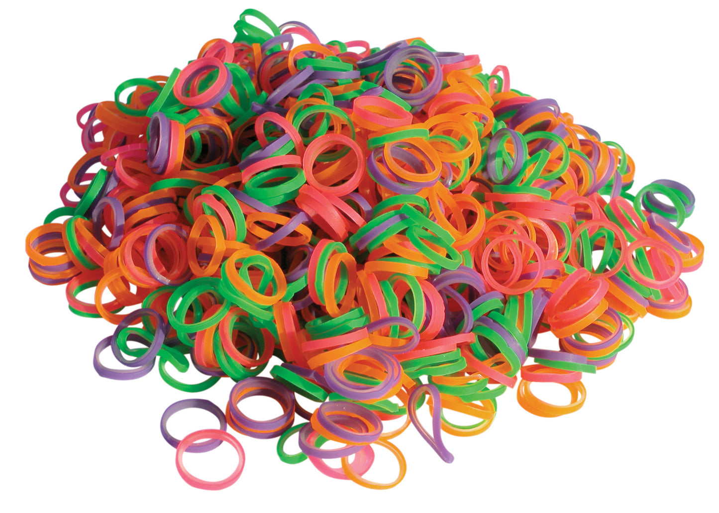 Show Tech Latex Bands Medium - 1000 pcs Top Knot Bands - ýmsir litir