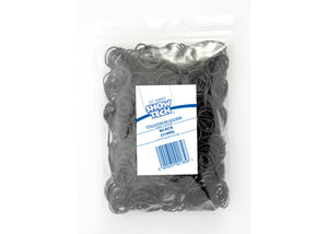 Show Tech Wrap Bands - 1000 pcs Wrapping Bands - svartar eða marglitar